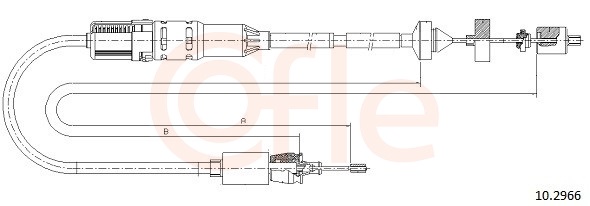 COFLE Koblingskabel 102966 for RENAULT
