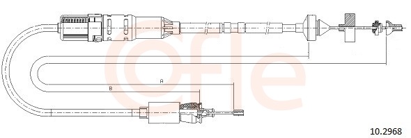 COFLE Koblingskabel 102968 for RENAULT