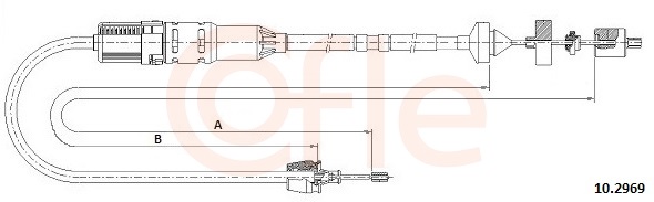 COFLE Koblingskabel 102969 for RENAULT