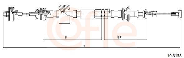 COFLE Koblingskabel 103158 for VAG
