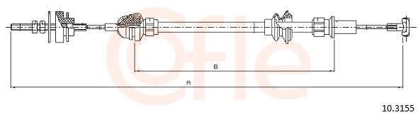 COFLE Koblingskabel 103155 for VAG