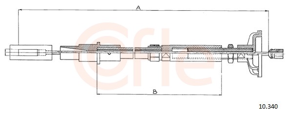 COFLE Koblingskabel 10340 for VAG