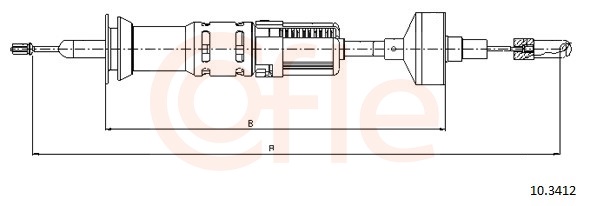 COFLE Koblingskabel 103412 for VW