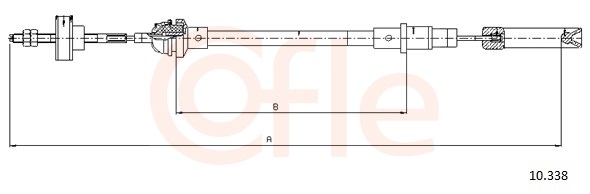 COFLE Koblingskabel 10338 for VAG