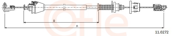 COFLE Gaskabel 110272 for RENAULT