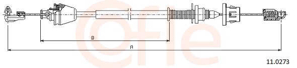 COFLE Gaskabel 110273 for RENAULT
