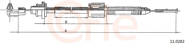 COFLE Gaskabel 110282 for RENAULT