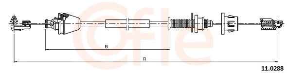 COFLE Gaskabel 110288 for RENAULT