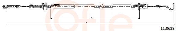 COFLE Gaskabel 110639 for VAG