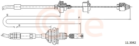 COFLE Koblingskabel 113042 for PEUGEOT