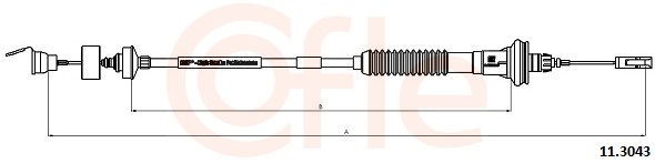 COFLE Koblingskabel 113043 for PEUGEOT