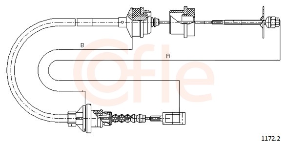 COFLE Koblingskabel 11722 for FIAT PEUGEOT