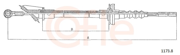 COFLE Koblingskabel 11721 for PEUGEOT FIAT