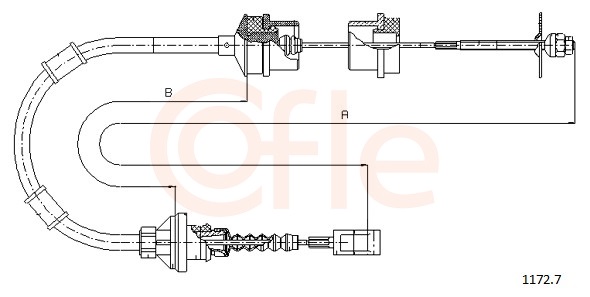 COFLE Koblingskabel 11727 for PEUGEOT CITROËN