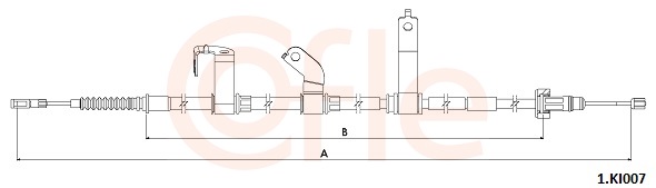 COFLE Kabel, manuel gearkasse 922cbki007 for KIA