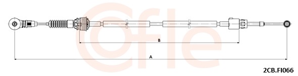 COFLE Kabel, manuel gearkasse 922cbfi066 for FIAT