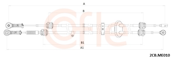COFLE Kabel, manuel gearkasse 922cbme010 for MERCEDES-BENZ