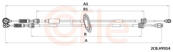 COFLE Kabel, manuel gearkasse 922cbhy014 for HYUNDAI