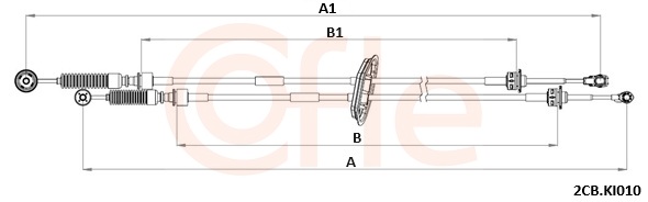 COFLE Kabel, manuel gearkasse 922cbki010 for KIA