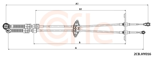 COFLE Kabel, manuel gearkasse 922cbhy016 for HYUNDAI