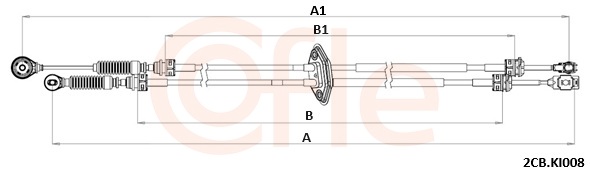 COFLE Kabel, manuel gearkasse 922cbki008 for KIA