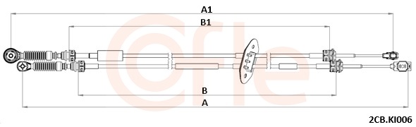 COFLE Kabel, manuel gearkasse 922cbki006 for KIA