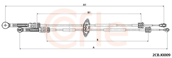 COFLE Kabel, manuel gearkasse 922cbki009 for KIA
