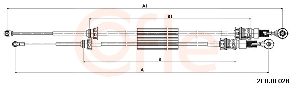 COFLE Kabel, manuel gearkasse 922cbre028 for RENAULT