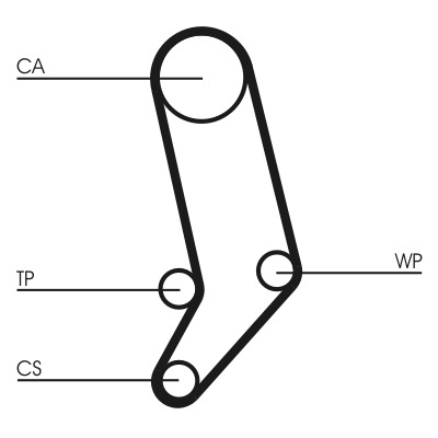 CONTINENTAL CTAM Vandpumpe + tandremssæt ct939wp1 for VW