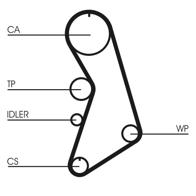 CONTINENTAL CTAM Vandpumpe + tandremssæt ct909wp5 for VW AUDI