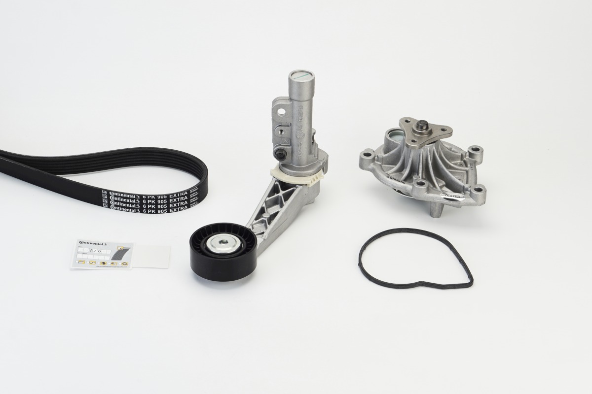 CONTINENTAL CTAM Vandpumpe + kileremssæt 6PK905 EXTRA WP1 for DS CITROËN PEUGEOT MINI