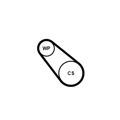 CONTINENTAL CTAM Vandpumpe + kileremssæt 3pk576elastwp2 for VAUXHALL DS