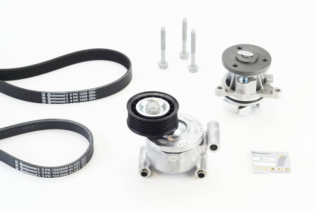 CONTINENTAL CTAM Vandpumpe + kileremssæt 6pk1306wp2 for FORD VOLVO