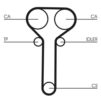 CONTINENTAL CTAM Vandpumpe + tandremssæt ct978wp1 for FORD