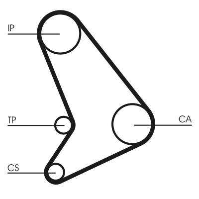 CONTINENTAL CTAM Tandrem ct1054 for FORD
