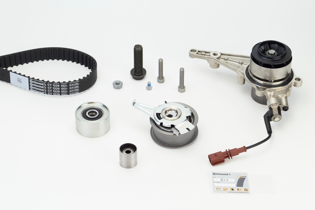 CONTINENTAL CTAM Vandpumpe + tandremssæt CT1229WP1 for VW CUPRA