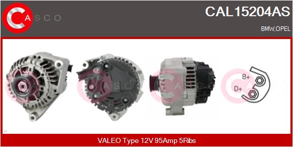 CASCO Generator cal15204as for BMW