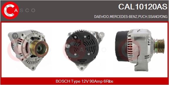 CASCO Generator cal10120as for MERCEDES-BENZ