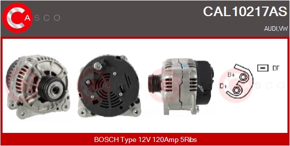 CASCO Generator cal10217as for VAG
