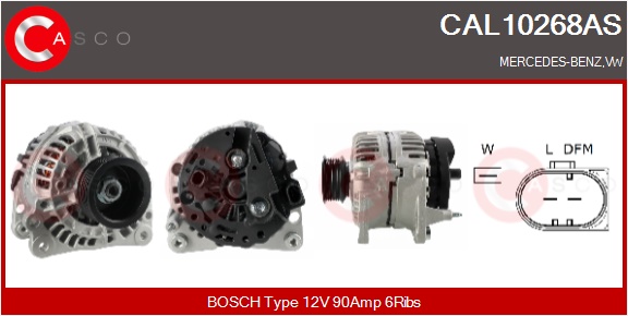 CASCO Generator cal10268as for VAG