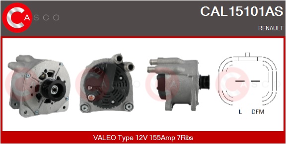 CASCO Generator cal15101as for RENAULT