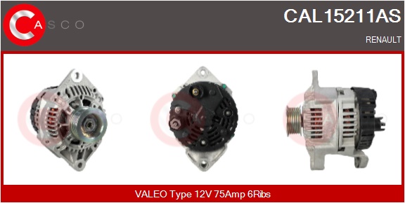 CASCO Generator cal15211as for RENAULT