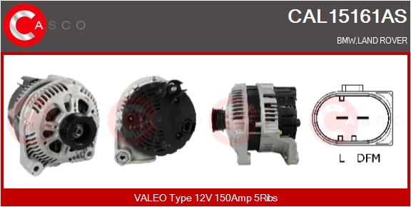 CASCO Generator cal15161as for BMW FIAT