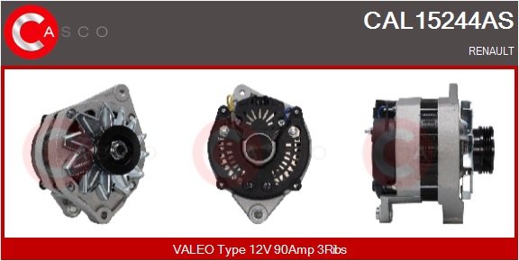 CASCO Generator cal15244as for RENAULT
