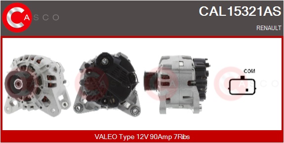 CASCO Generator cal15321as for RENAULT