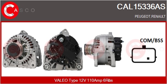 CASCO Generator cal15336as for RENAULT