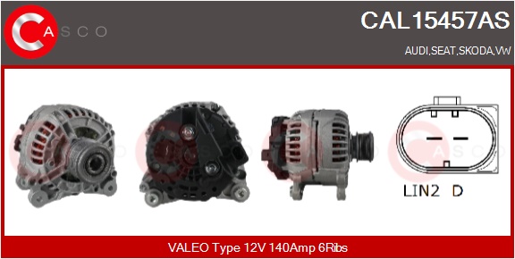 CASCO Generator CAL15457AS for VAG
