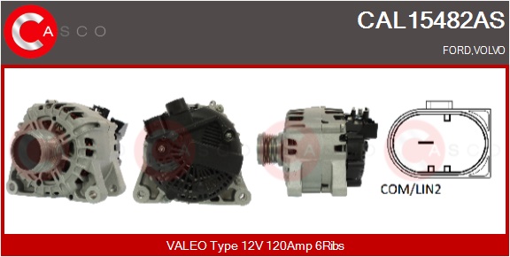 CASCO Generator cal15482as for FORD VOLVO