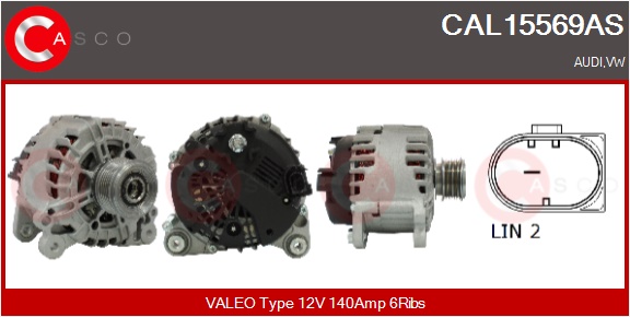 CASCO Generator cal15569as for VAG