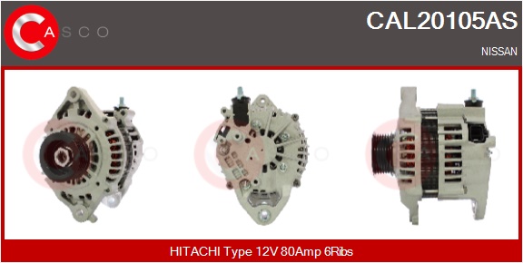 CASCO Generator cal20105as for MITSUBISHI NISSAN RENAULT